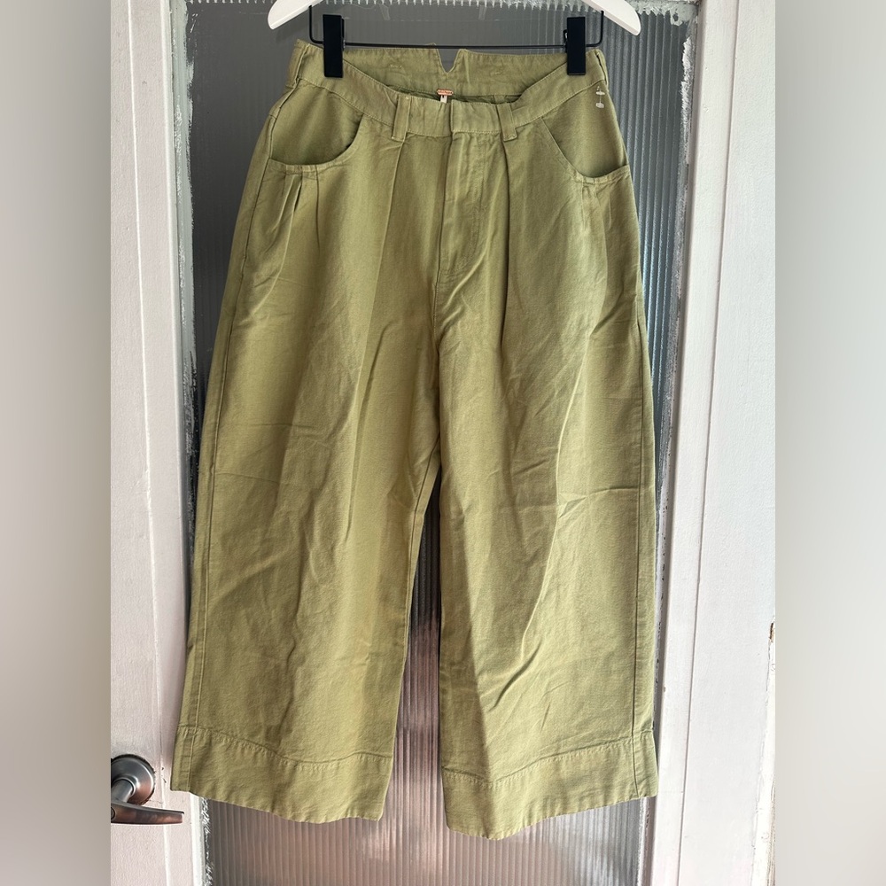 NWOT Free People  Sweet Talk Cotton Wide Leg Chino Pants